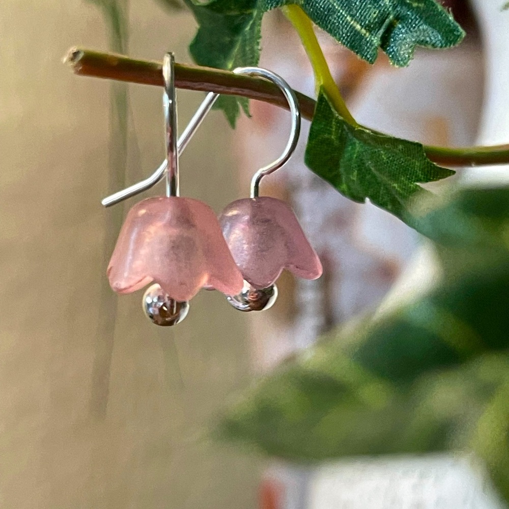 Bell Shaped Floral Earrings
